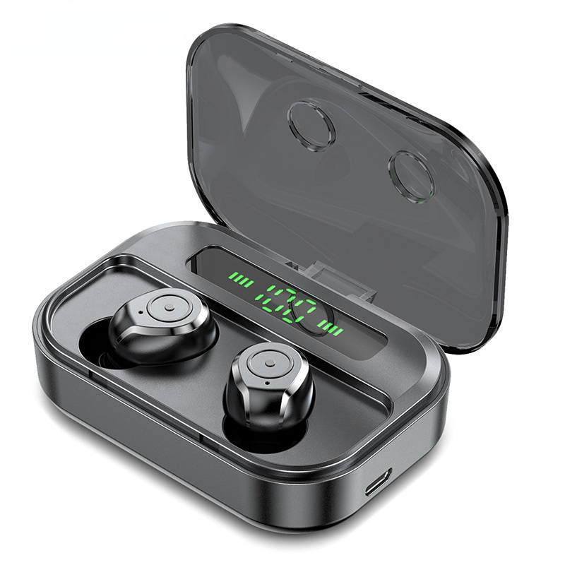 Wireless Tg01 Bluetooth-compatible 5.0 Wireless Headphones Tws Large Capacity Battery Led Digital Display Smart Button Stereo Headset