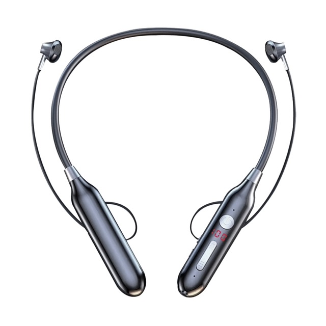 Wireless Neckband Headphones TWS Bluetooth Sports Earbuds Stereo Music Earphone Hands-free With Mic TF Card Headset