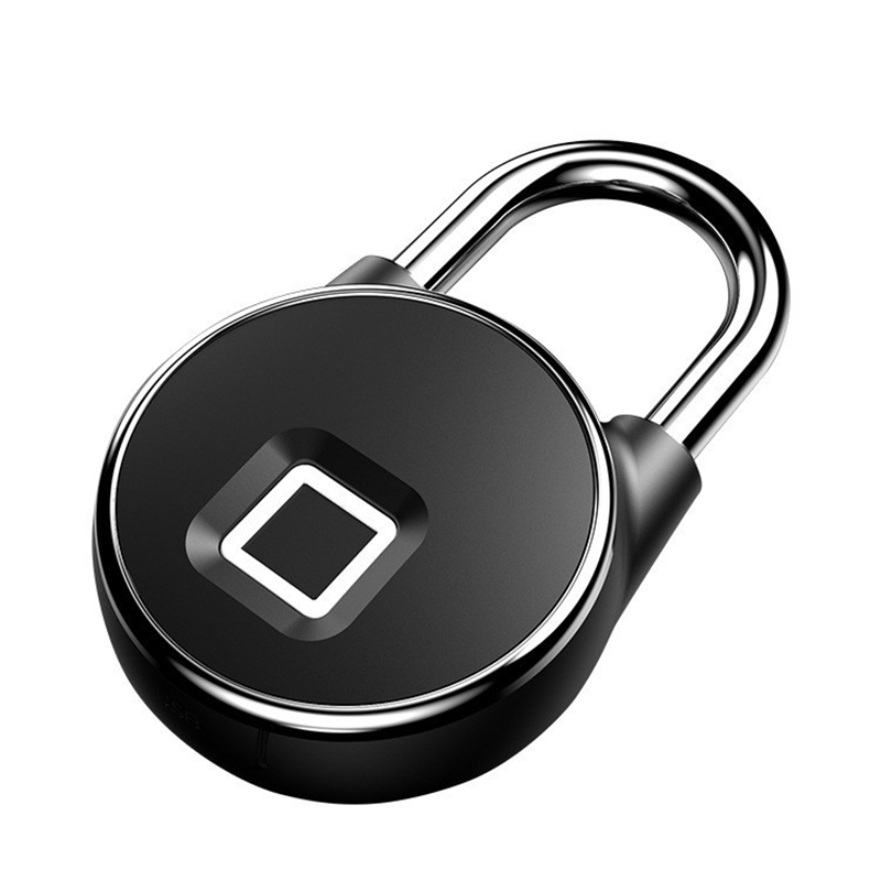 Tuya Smart Lock Fingerprint Padlock Smart Padlock Cabinet Lock Dormitory Anti-Theft Lock USB Rechargeable Security Keyless Lock
