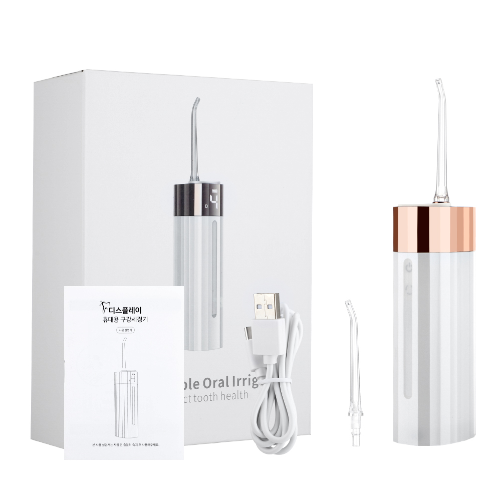 Electric Teeth Flushing Device Dental Oral Irrigator IPX7 Waterproof Household Tooth Cleaner Smart Display Water Toothpick