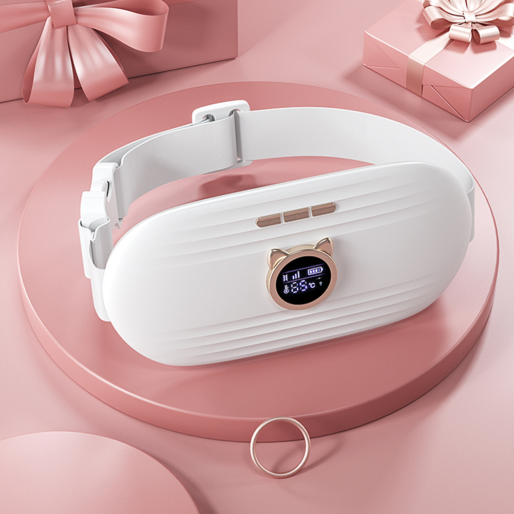 Menstrual Pain Abdominal Heating Massage Warm Palace Belt Massager Electric Heating Uterus Acupoints Vibrating Massage