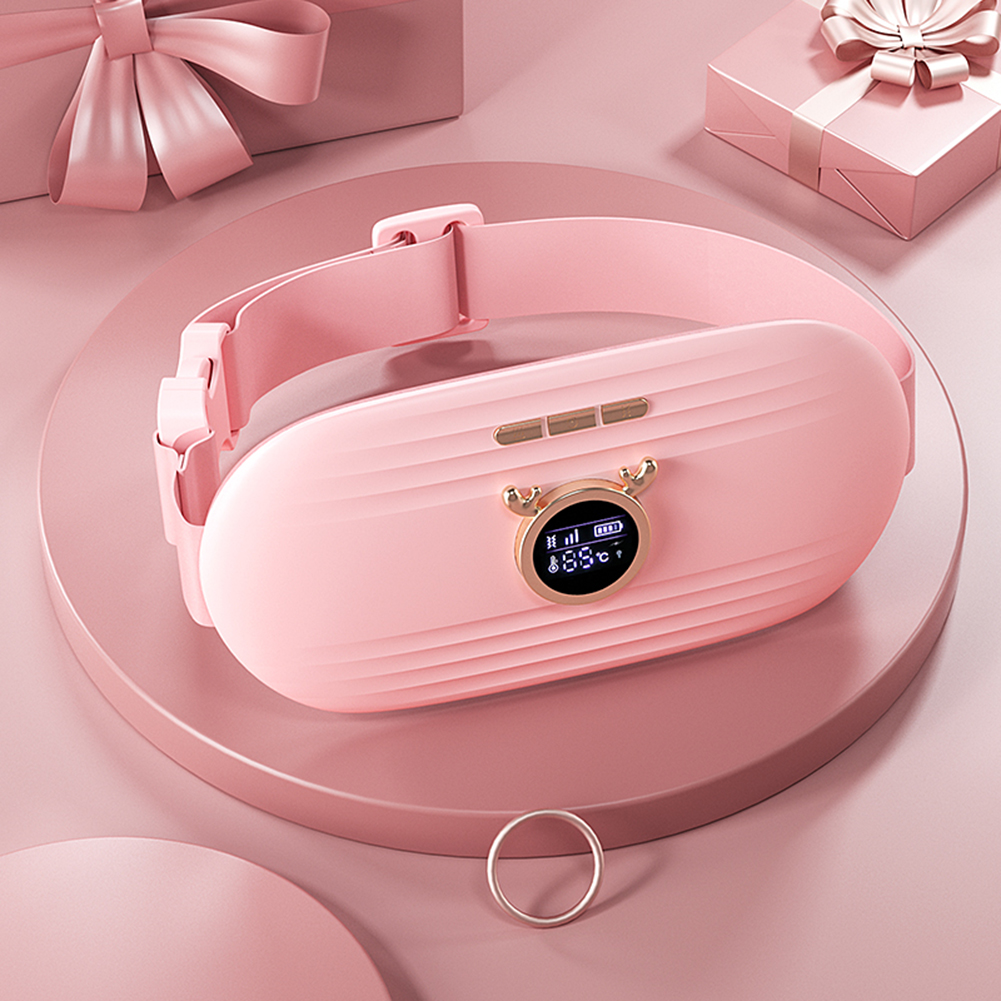 Menstrual Pain Abdominal Heating Massage Warm Palace Belt Massager Electric Heating Uterus Acupoints Vibrating Massage view 2