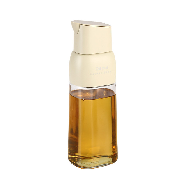 High Quality Cooking Seasoning Oil Bottle Sauce Jar Glass Storage Bottles for Oil and Vinegar Creative Oil Dispenser For Kitchen