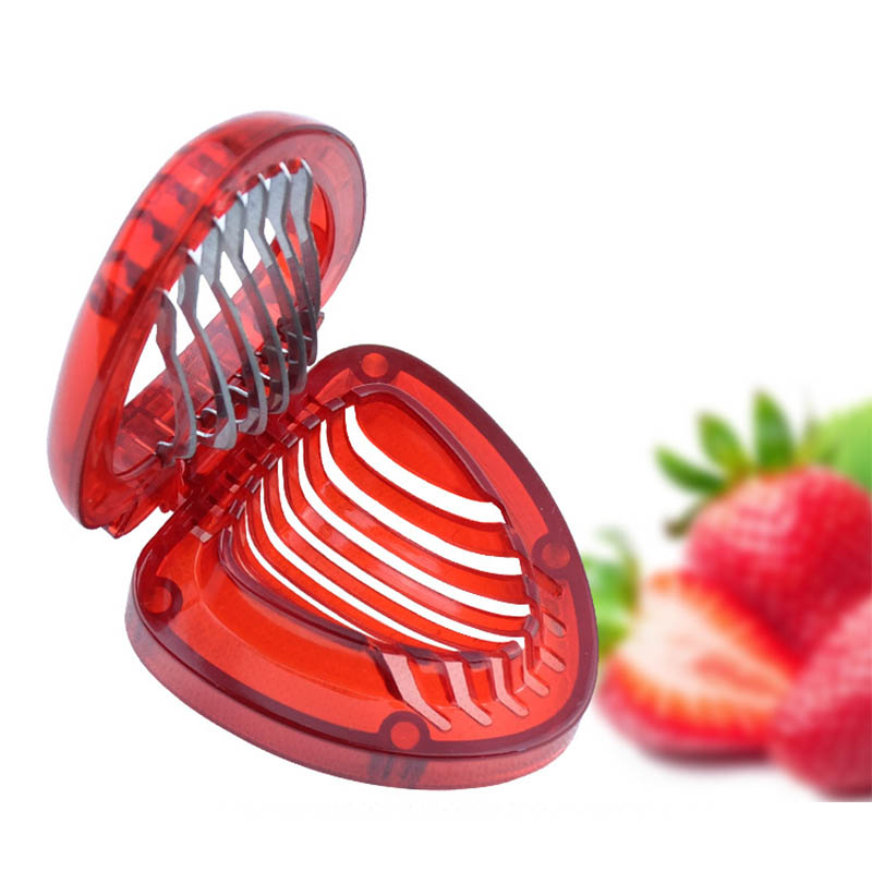 Salad Cutter 1 PC Portable Strawberry Cake Decoration Blade Craft Stainless Steel Fruit Carving Tools Kitchen Gadgets
