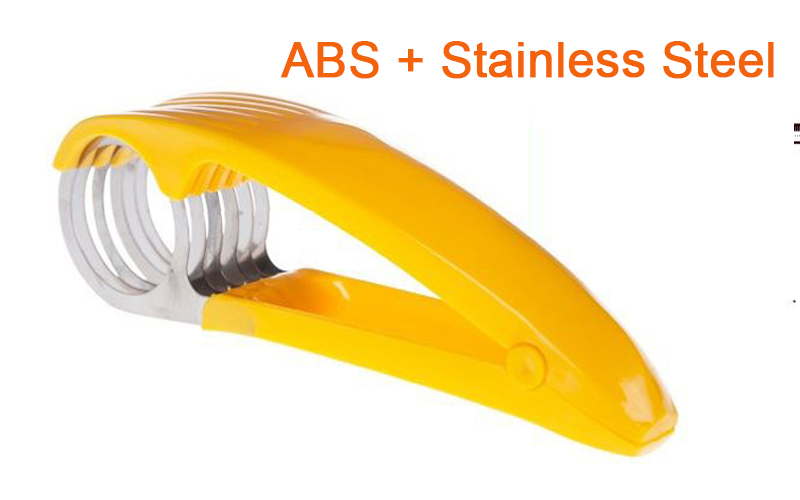 Banana Slicer Chopper Fruit Cutter Stainless Steel Sausage Slicer Salad Ham Shredder Vegetable Peeler Kitchen Accessories Gadget