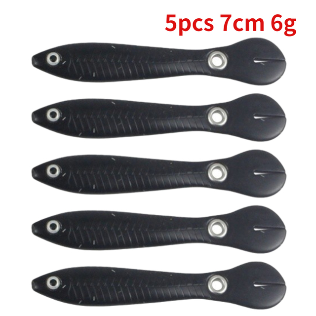 5/10pcs Silicone Soft Bait 10cm 6g Wobbler for Bass/Pike Crankbaits Fishing Artificial Swimbait Moving Bait For Fish