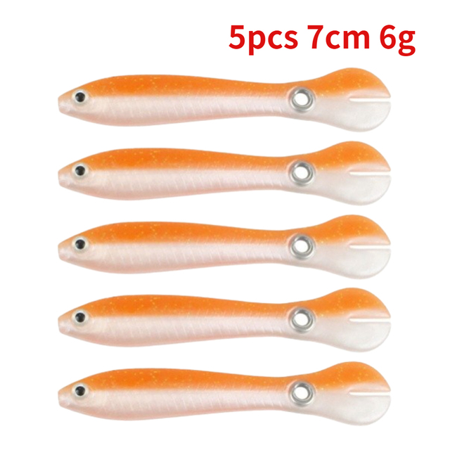 5/10pcs Silicone Soft Bait 10cm 6g Wobbler for Bass/Pike Crankbaits Fishing Artificial Swimbait Moving Bait For Fish