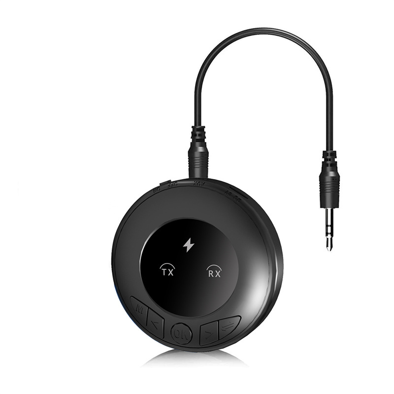 Bluetooth 5.0 Receiver Transmitter 2 In 1 Stereo Wireless Audio Adapter Music 3.5mm Aux Jack For TV Car Speaker PC Headphone