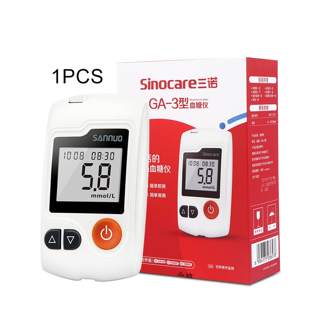 Blood Glucose Meter High Precision Measurement Voice Broadcast Smart Code-Free Auto Strip Measuring Blood Sugar