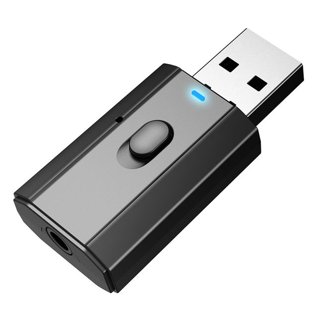5.0 Bluetooth Adapter USB Wireless Bluetooth Transmitter Receiver Music Audio for PC TV Car Hands-free 3.5mm AUX Adaptador