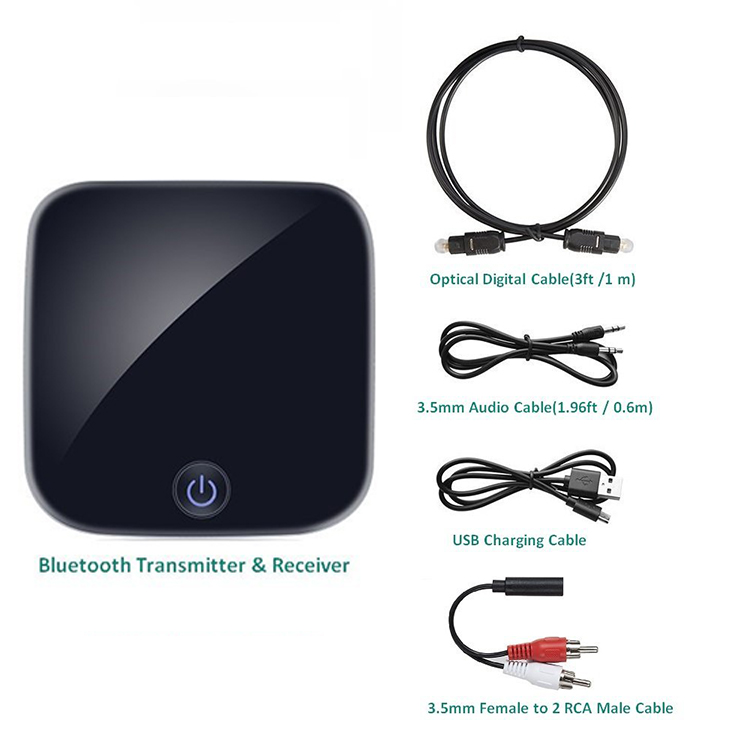 2 IN 1 Bluetooth 5.0 Receiver Transmitter CSR8670 Wireless Audio Adapter SPDIF 3.5MM AUX Audio For TV Car ATPX HD