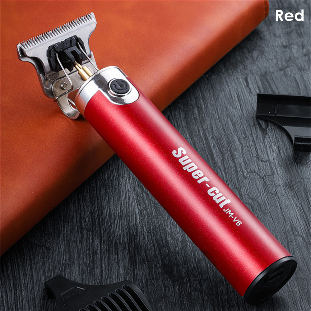 Barber Professional Hair Trimmer Cordless 0.1mm Baldhead Finish Haircut Machine