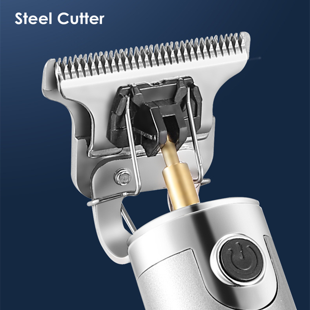 Barber Professional Hair Trimmer Cordless 0.1mm Baldhead Finish Haircut Machine