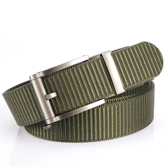 Canvas Outdoor Belt for Men Unisex High Quality Belts for Jeans Male Luxury Casual Straps Nylon Ratchet Belt Punk