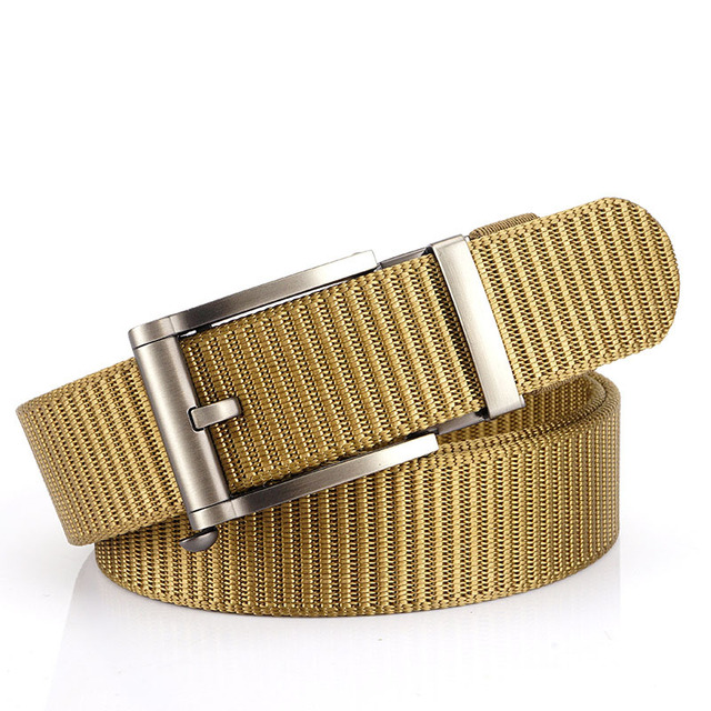 Canvas Outdoor Belt for Men Unisex High Quality Belts for Jeans Male Luxury Casual Straps Nylon Ratchet Belt Punk