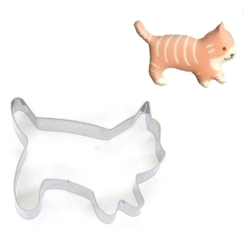 kitchen Animal Pet Cat Cookie Cutter Mold 3D Sugar Craft Pastry Biscuit Fondant Cake Baking Mould DIY Decorating Tool  S19 20