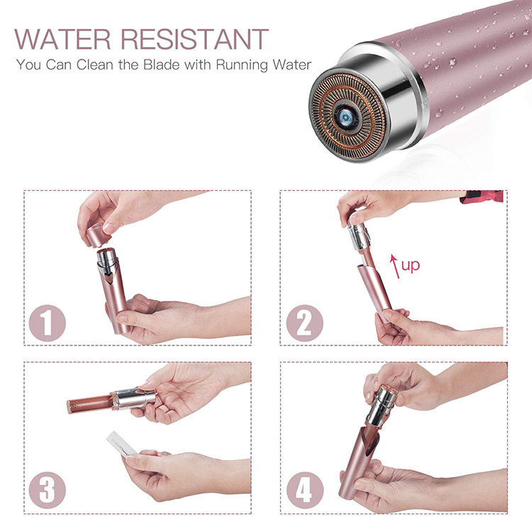 Facial Hair Removal for Women Portable Pocket Painless Lady Trimmer Electric Shaver Razor