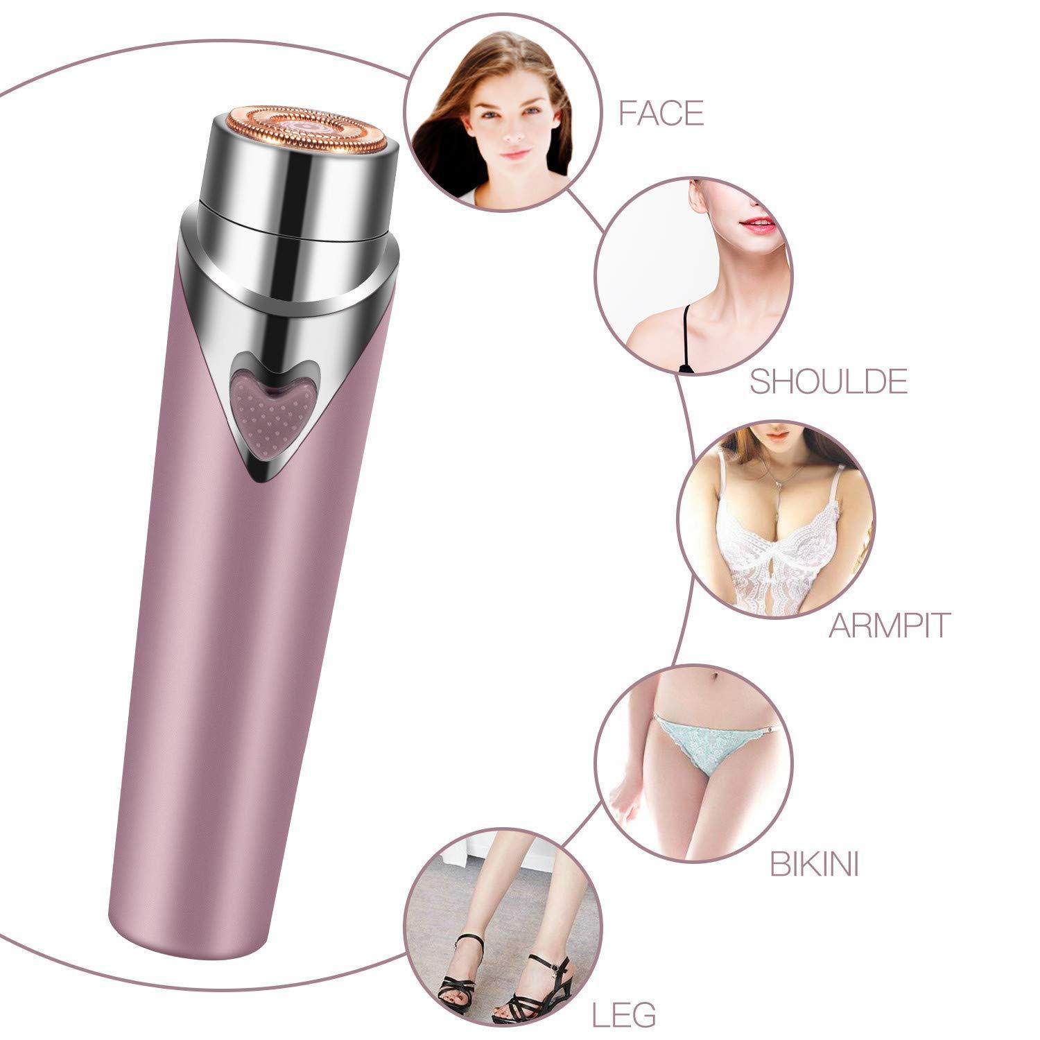 Facial Hair Removal for Women Portable Pocket Painless Lady Trimmer Electric Shaver Razor