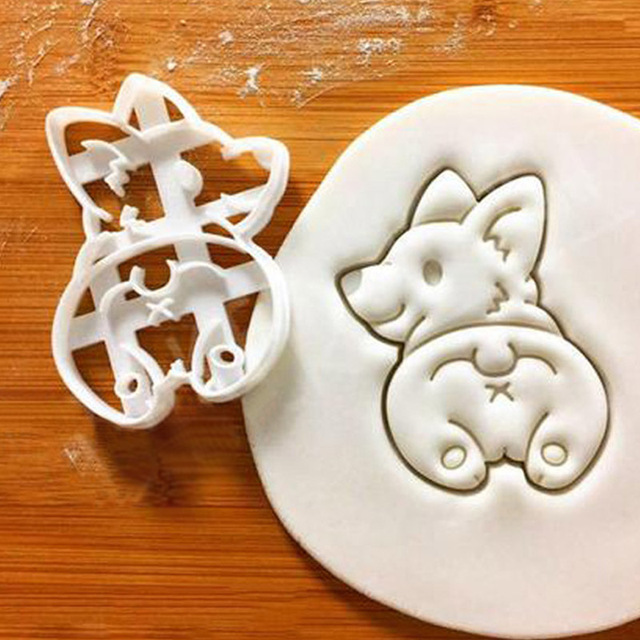 Cute Corgi Dog Shaped Cookie Cutters DIY Tool Cake Decorating Tools Cookie Cookie Mold  Mold Kitchenware Bakeware