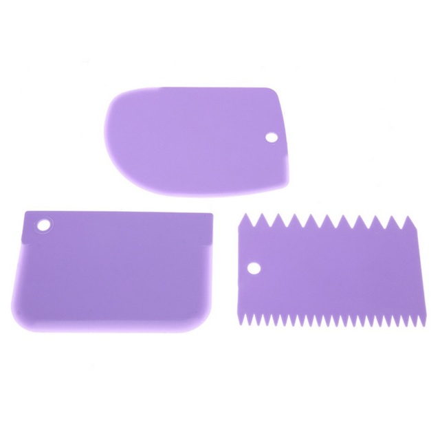 3 pcs/set Kitchen Accessories Tools Dough Cake Fondant Scraper Kitchen Food Decorating Tools Kitchen Gadgets Goods Supplies