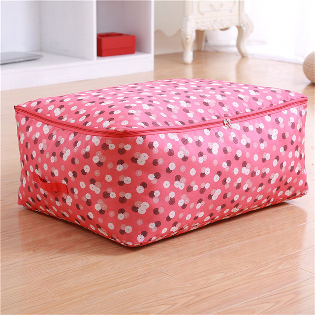Colorful Printed Quilt Storage Bag Household Items Finishing Dust Bag Save Space