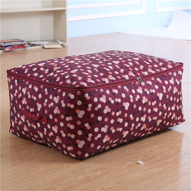 Colorful Printed Quilt Storage Bag Household Items Finishing Dust Bag Save Space