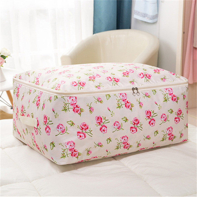 Colorful Printed Quilt Storage Bag Household Items Finishing Dust Bag Save Space