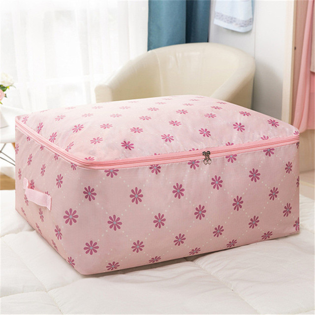 Colorful Printed Quilt Storage Bag Household Items Finishing Dust Bag Save Space
