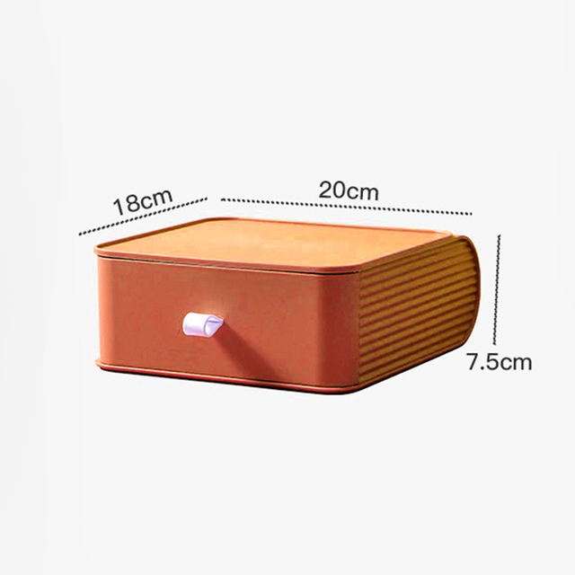 Colorful Drawer type desktop storage box Office Dormitory Sundries Rack Desk Stationery Sorting Desktop Organizer