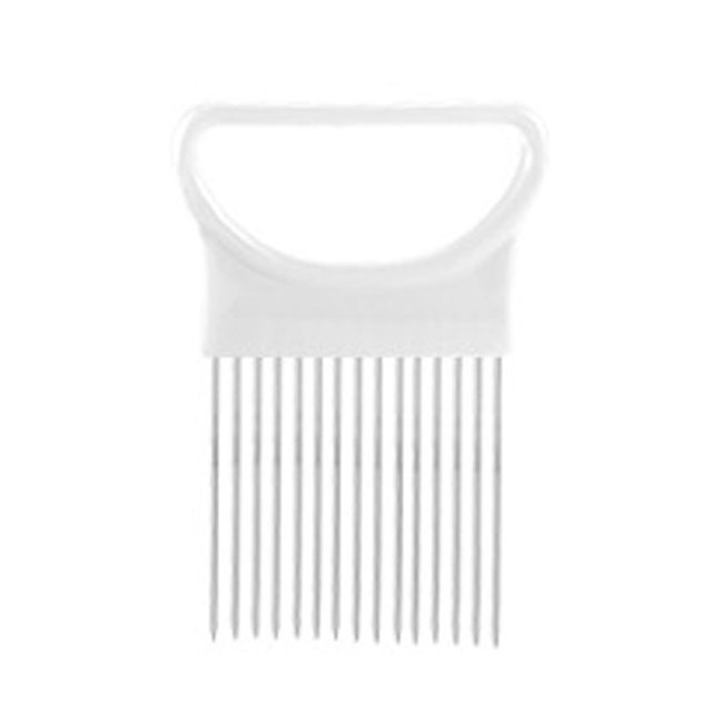 1pcs Easy Cut Stainless Steel Onion Fork Vegetable Slicer Tomato Cutter Metal Meat Needle Durable Kitchen Gadgets