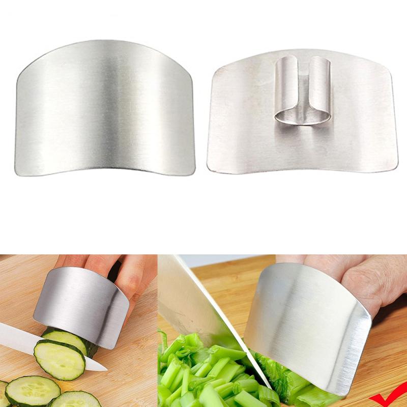 Safety Finger Hand Protector Stainless Steel Finger Protection Hand Guard Kitchen Gadgets Kitchen Accessories Cooking Tools
