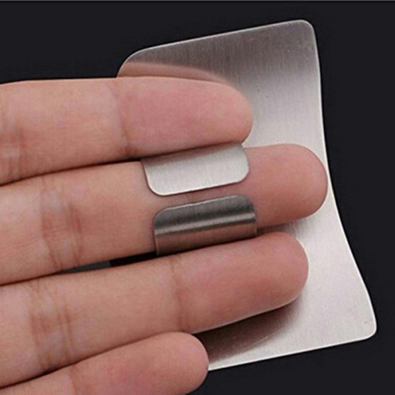 Safety Finger Hand Protector Stainless Steel Finger Protection Hand Guard Kitchen Gadgets Kitchen Accessories Cooking Tools