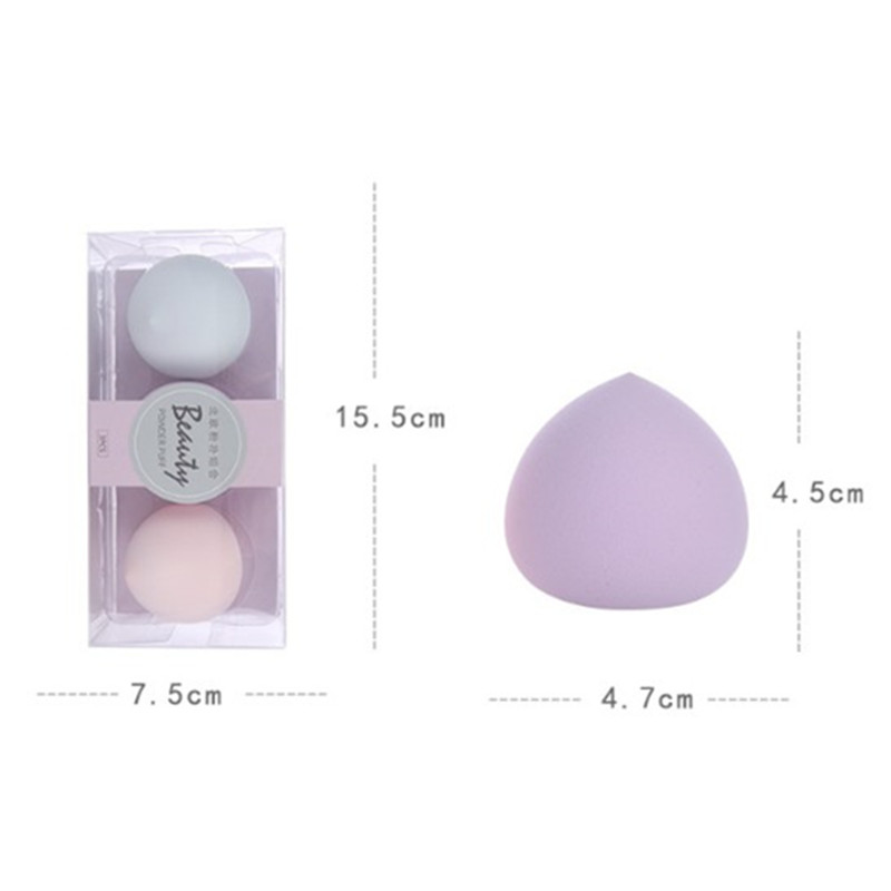 3pcs  Peach Soft Sponge Puff Foundation Cosmetics Blender Puff Wet /Dry Use Beauty Makeup Stuffed Eggs high Elastic Powder