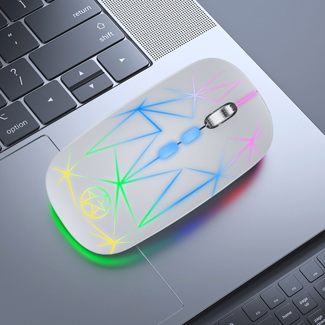 Rechargeable Wireless Mouse USB 2.4Ghz Computer Mause Gamer Ergonomic RGB Gaming Mice Silent For PC Laptop
