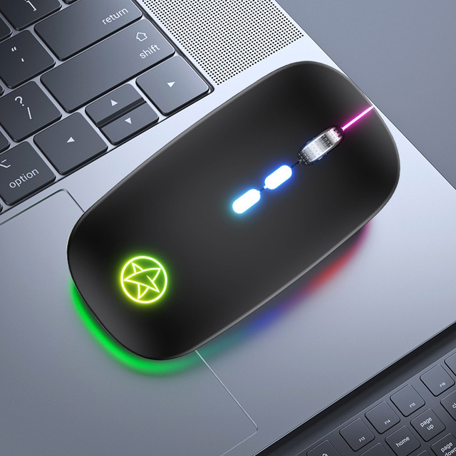 Rechargeable Wireless Mouse USB 2.4Ghz Computer Mause Gamer Ergonomic RGB Gaming Mice Silent For PC Laptop