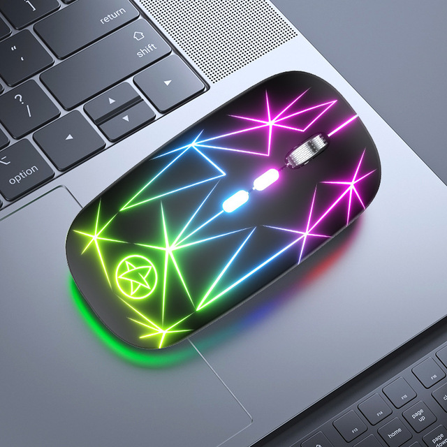 Rechargeable Wireless Mouse USB 2.4Ghz Computer Mause Gamer Ergonomic RGB Gaming Mice Silent For PC Laptop