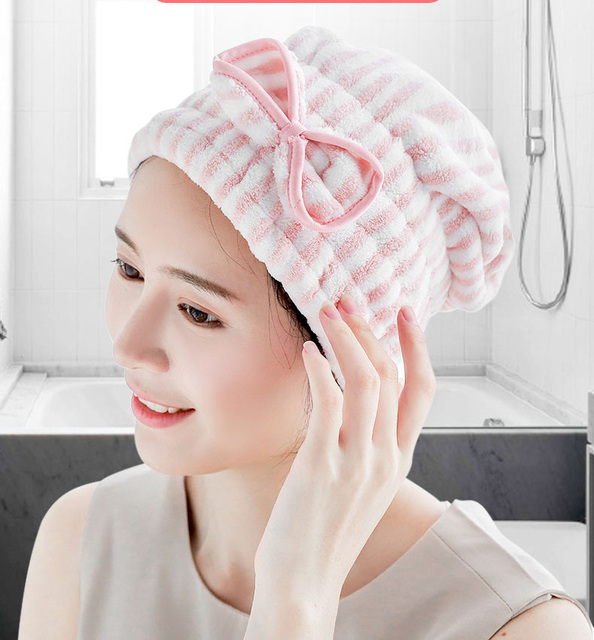 Dry Hair Hat Hair Turban Women Girls Ladies Cap Bathing Drying