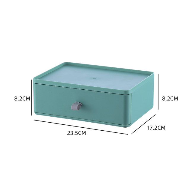 Desk Office Organizer Bins Storage Holder Desktop Pencil Pen Sundries Stackable Plastic Storage Container School Supplies