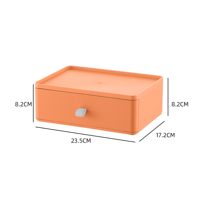 Desk Office Organizer Bins Storage Holder Desktop Pencil Pen Sundries Stackable Plastic Storage Container School Supplies