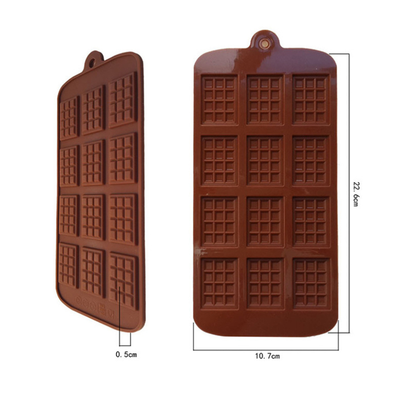 Resin Waffles Mold Soft Silicone Multifunction DIY Baking Chocolate Mold Cake Decoration Non-stick Fondant Molds Kitchen Gadgets