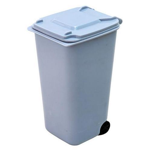 Household Office Creative Wheelie Mini Trash Can Desktop Bucket Dustbin Waste Bins home office storage table office organization