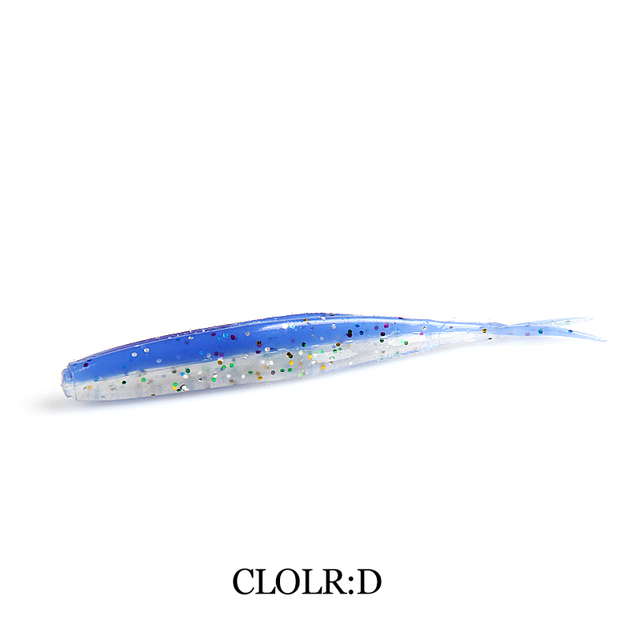 HP MiNNOW small soft squid tail fish 75mm road soft bait 1.8g 15pcs