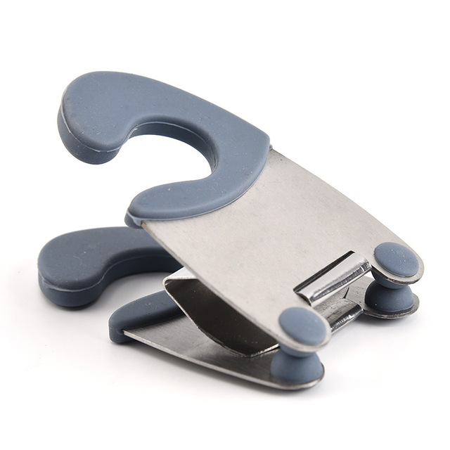 Stainless Steel Pot Side Clips Anti-scalding Spoon Holder Kitchen Gadgets Portable Spatula Spoon Holder Kitchen Accessories