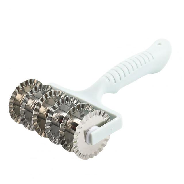 kitchen  Cutter Pastry Rolling Pin Rolling Dough Cutter Reusable Easy Use Stainless Steel Pie Noodle Bread Slicer for Kitchen