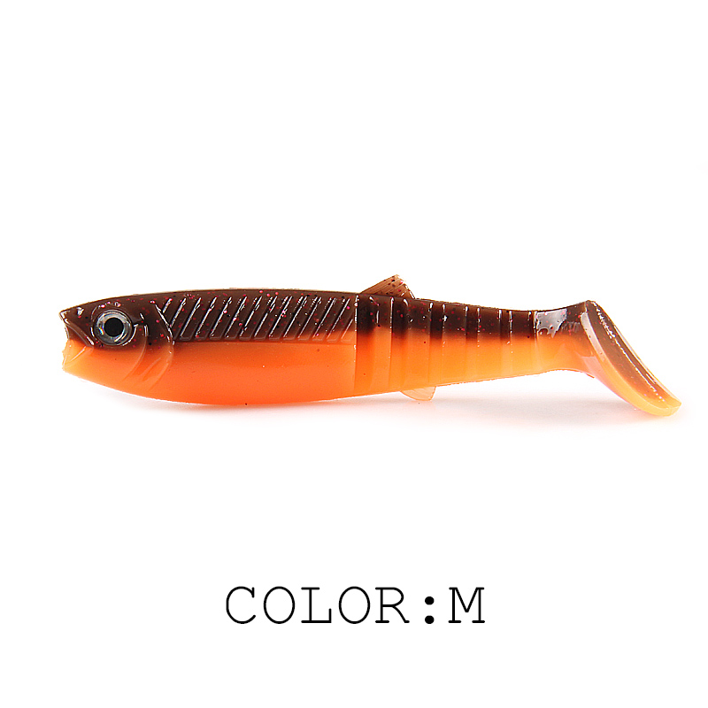 NEW cannibal baits 3D color bicolor smell bait 96mm/80mm/62mm Fishing Fish T Tail