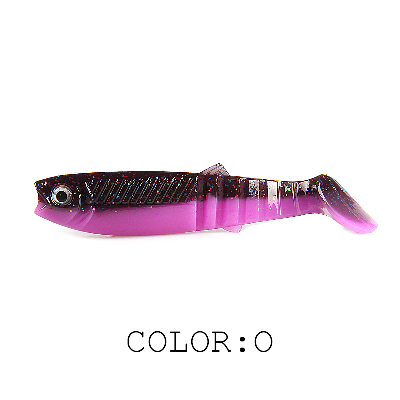 NEW cannibal baits 3D color bicolor smell bait 96mm/80mm/62mm Fishing Fish T Tail