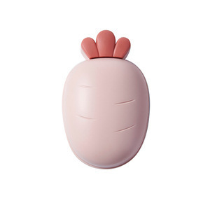 Cute Portable Carrot Soap Box Bathroom Accessories Dish Plate  Fruits Soap Rack Home Shower Travel Hiking Holder Container
