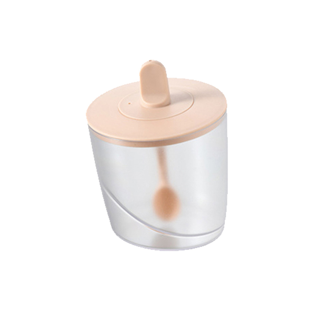 Seasoning Box Plastic Condiment Canister Spice Container Combined Lid and Spoon Spice Salt Sugar Chili Seasoning Storage Box