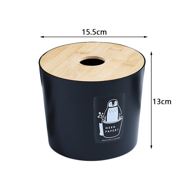 Household Pumping Paper Box Round Button Roll Paper Boxes Toilet Roll Paper Boxes Tableware Accessories Creative Napkin Boxes