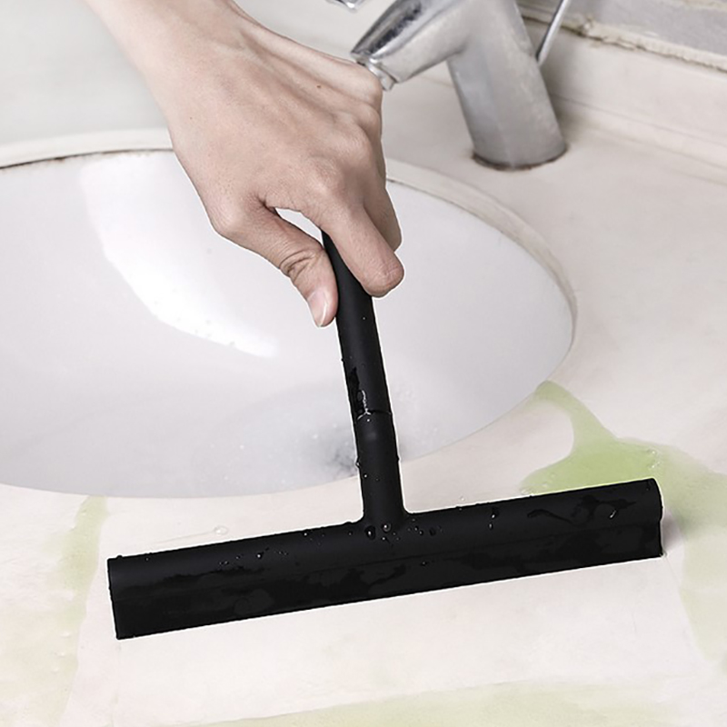 Shower Squeegee Black Silicone Window Floor Cleaning Bathroom Products